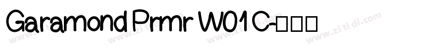 Garamond Prmr W01 C字体转换